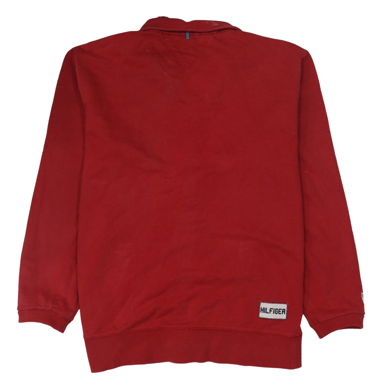 Tommy Hilfiger Mens Red 2XL Track Jacket Full Zip Cotton Stand Collar