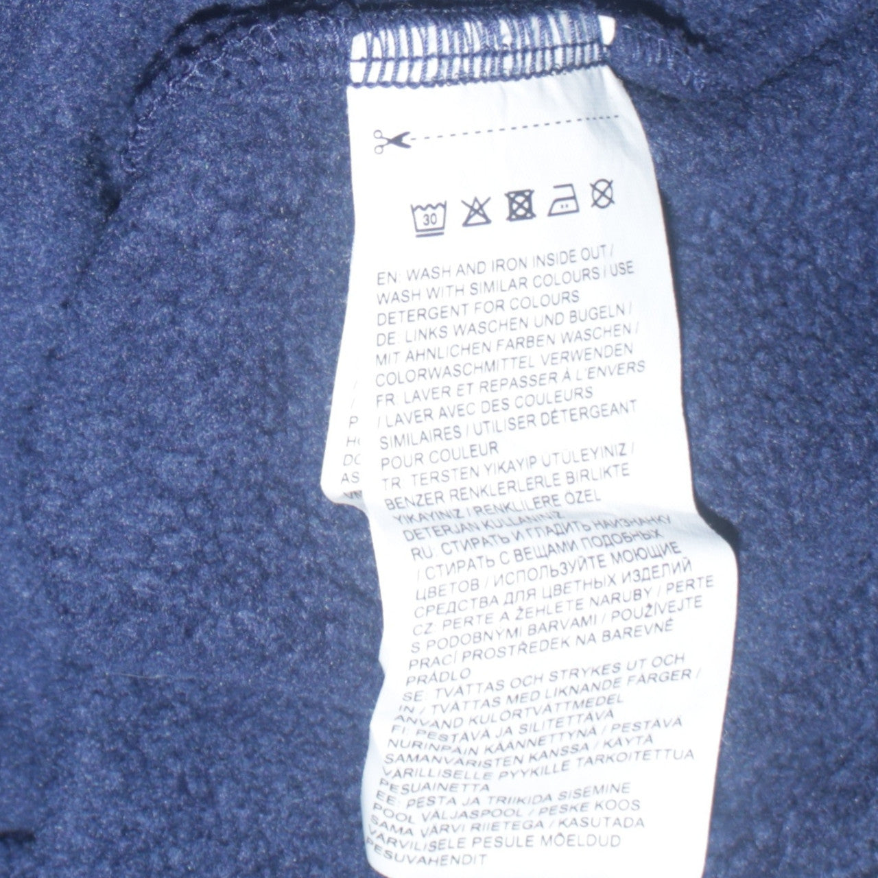 Puma Men's Blue Pullover Hoodie XS Logo Fleece Sweatshirt