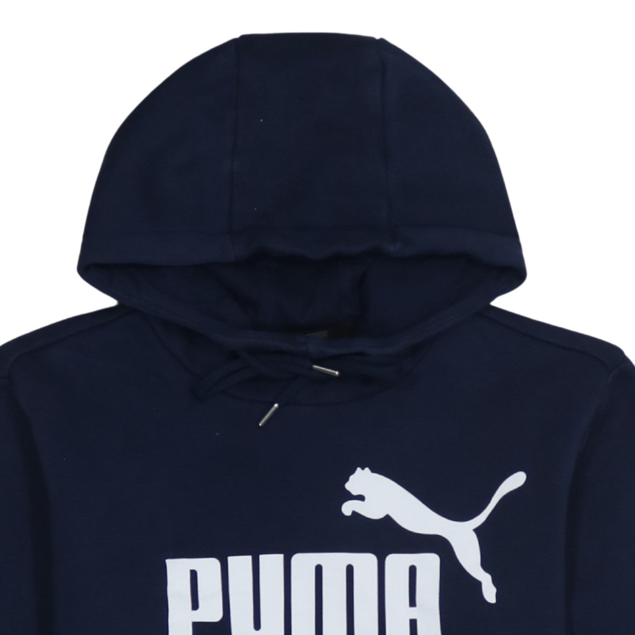 Puma Men's Blue Pullover Hoodie XS Logo Fleece Sweatshirt