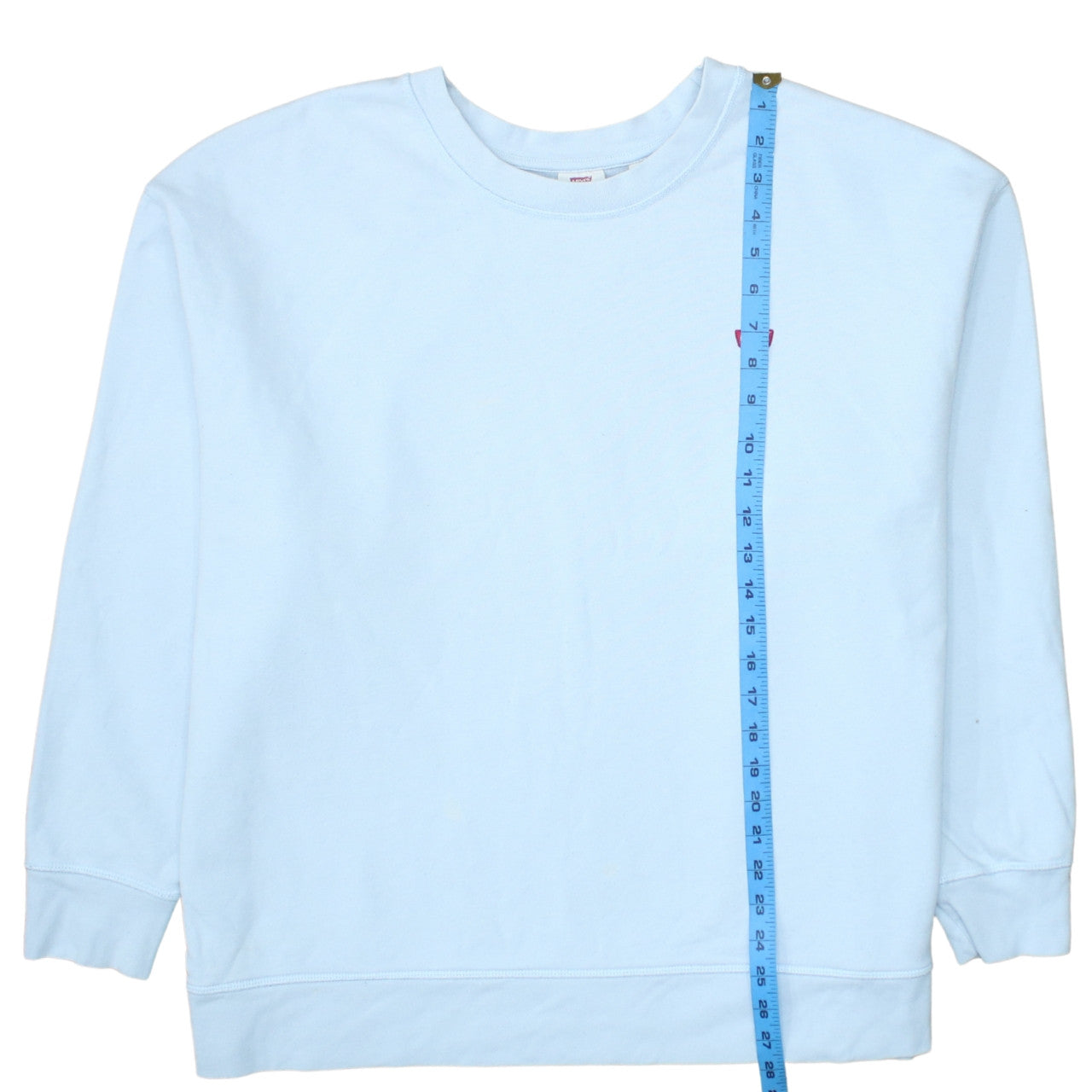 Levi's Women's Light Blue 2X Pullover Sweatshirt Crew Neck Cotton