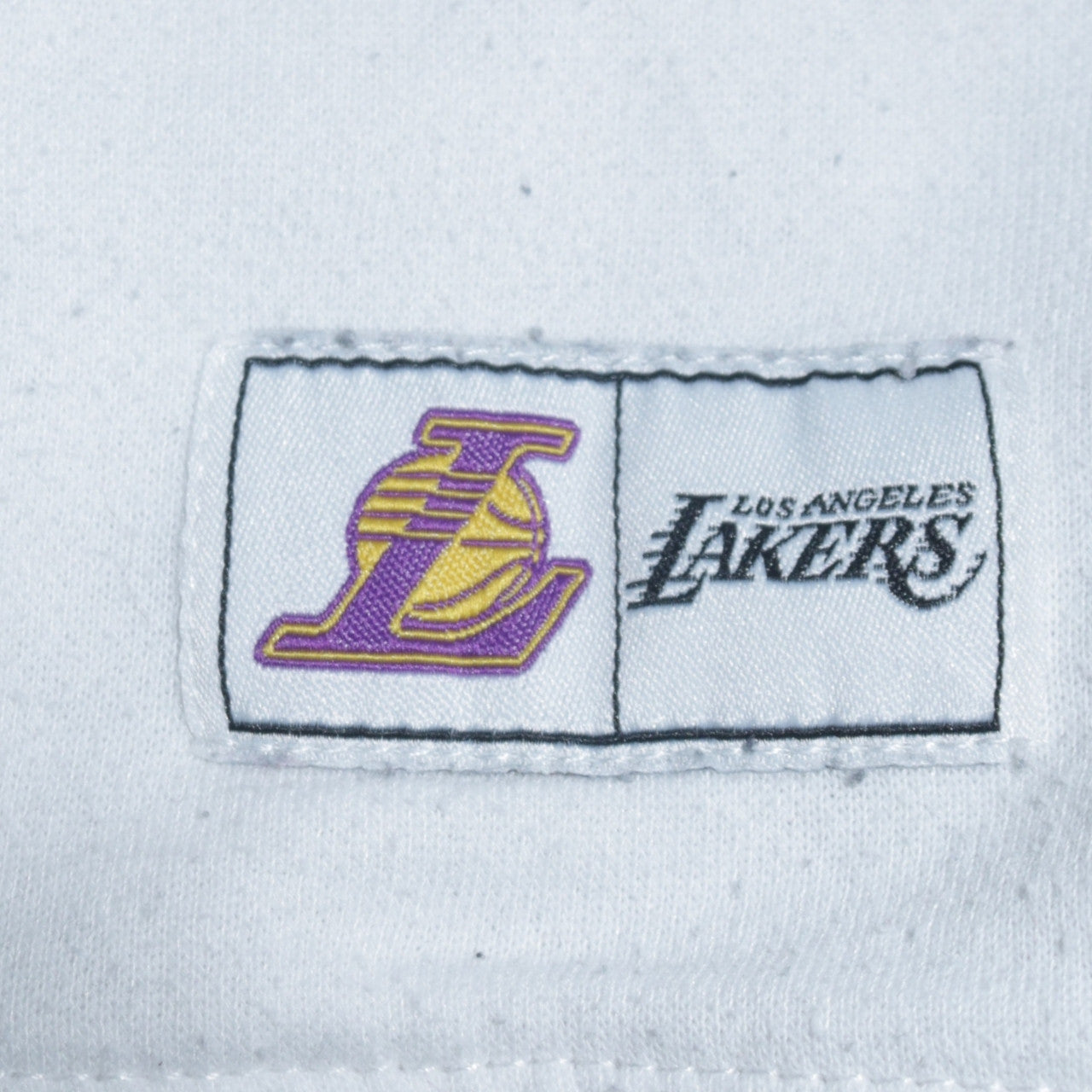 NBA Los Angeles Lakers White Crew Neck Sweatshirt Women L Graphic Print