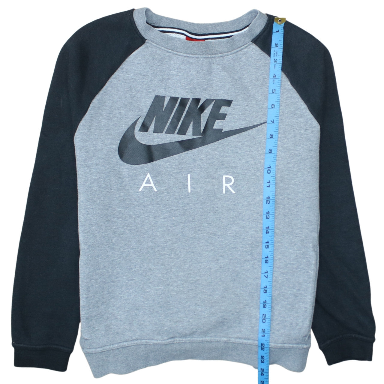 Nike Men's Grey Graphic Logo Pullover Sweatshirt S