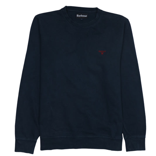 Barbour Men's Blue Cotton Crew Neck Pullover Sweatshirt Size L