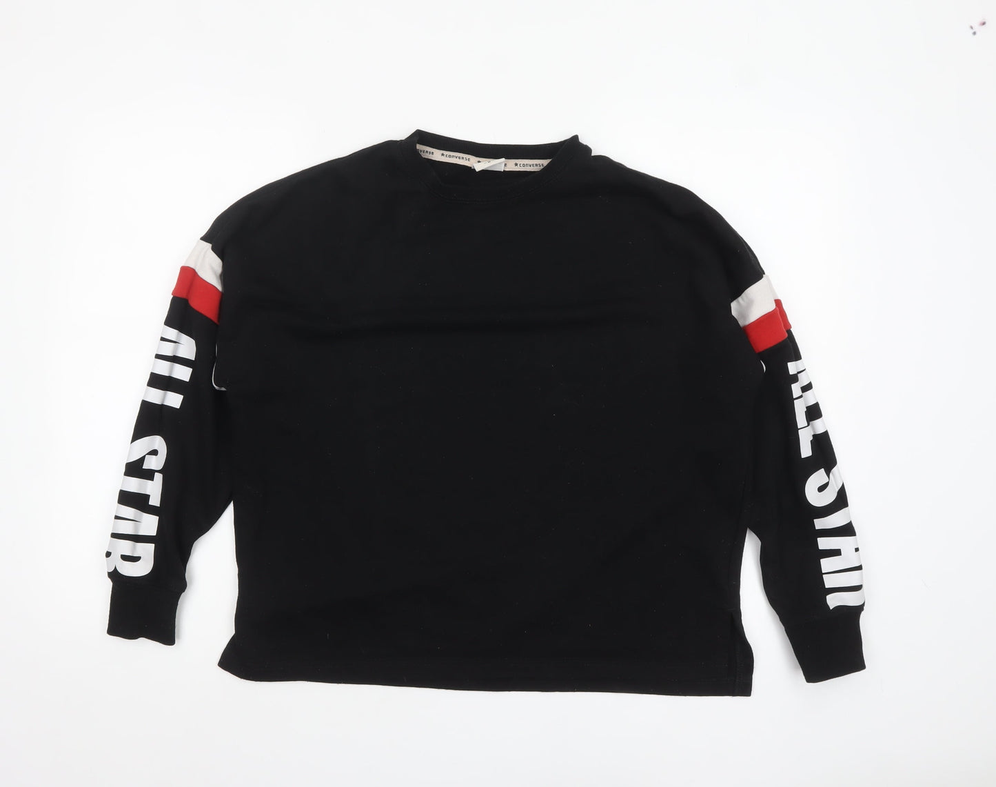 Converse Women Black All Star Pullover Sweatshirt M
