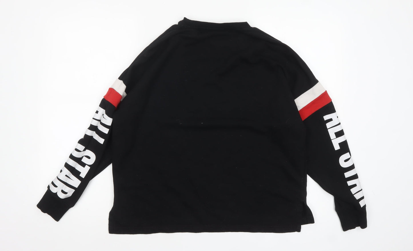 Converse Women Black All Star Pullover Sweatshirt M