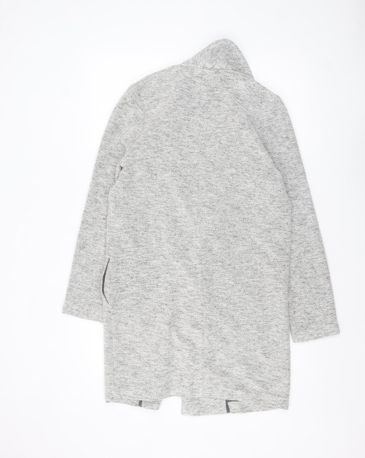 Next Women’s Grey Knit Coatigan Size 10 Regular Long Sleeve