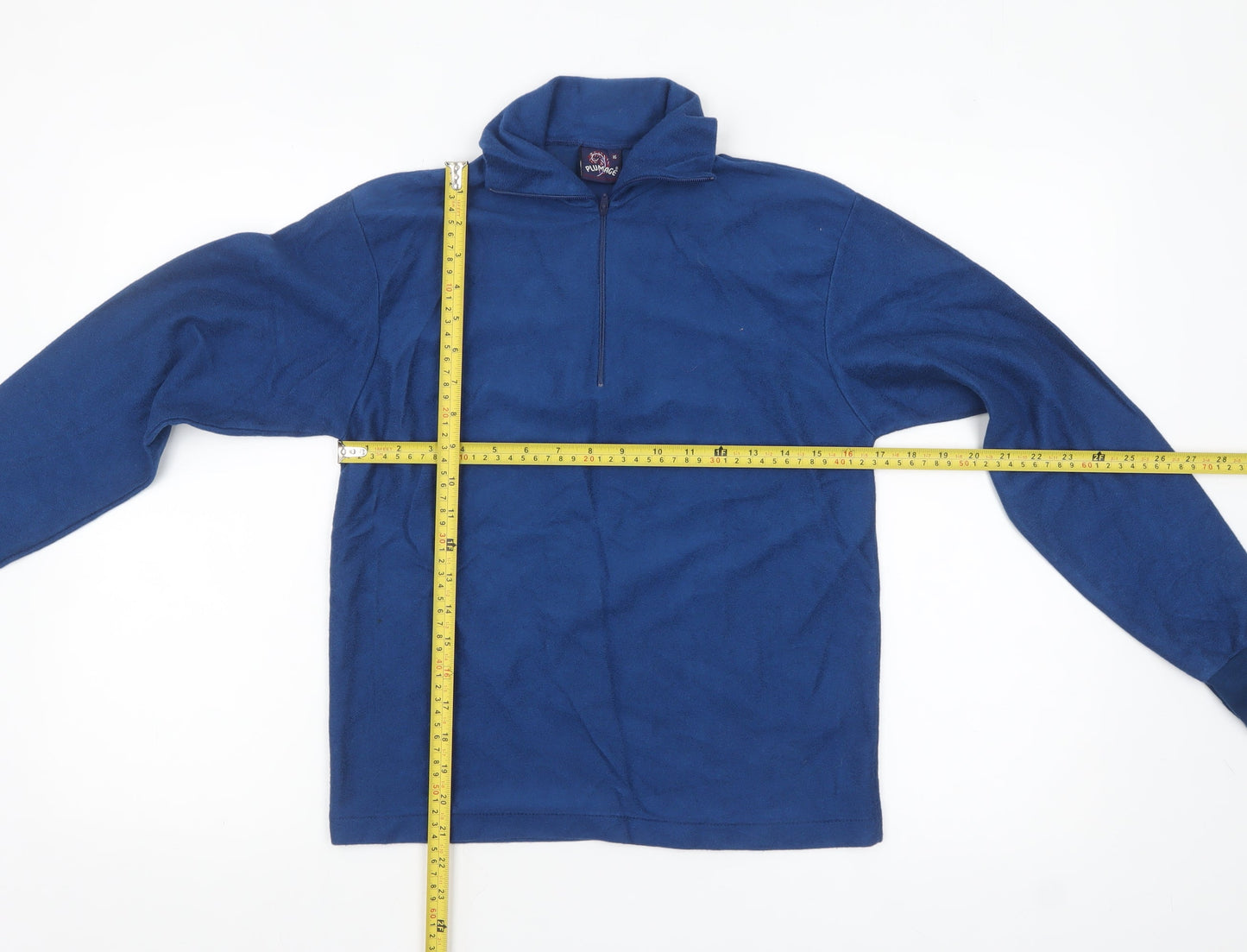 Plumage Women Blue Fleece Pullover Sweatshirt Size 16