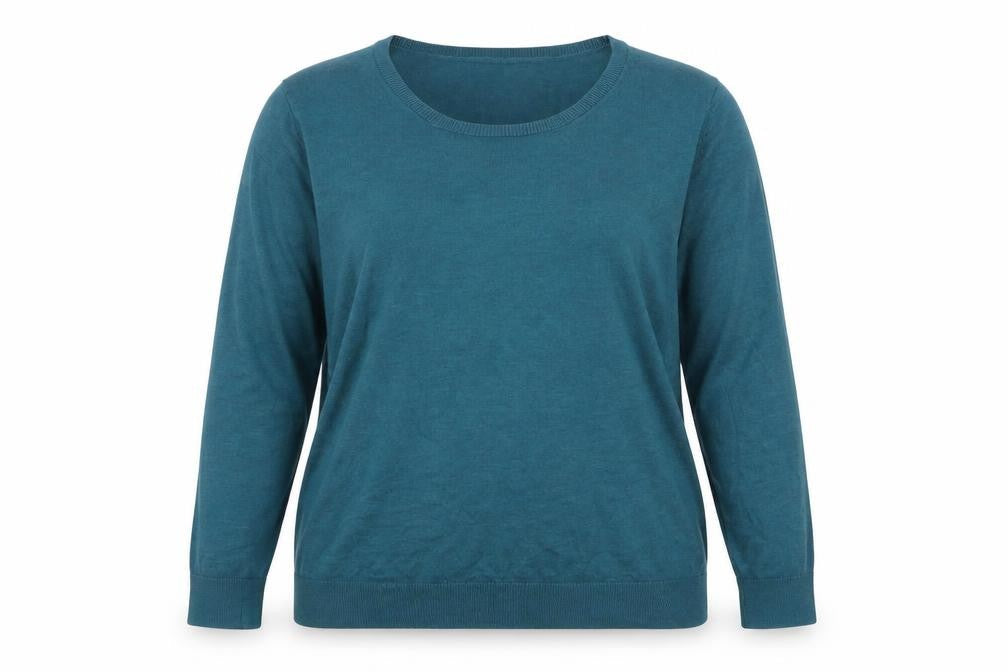 Amazon Essentials Women's Blue 2XL Crew Neck Pullover Jumper