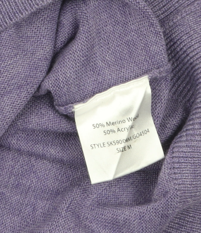 Bar Harbour Men’s Purple Wool Blend V-Neck Sleeveless Vest M