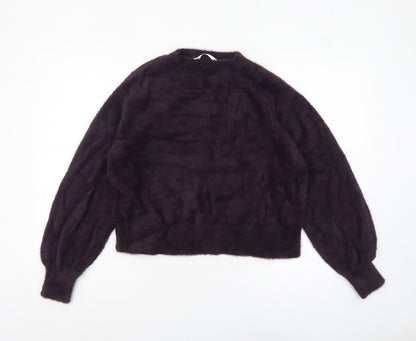 Marks & Spencer Women’s Purple Knit Long Sleeve Pullover Jumper M