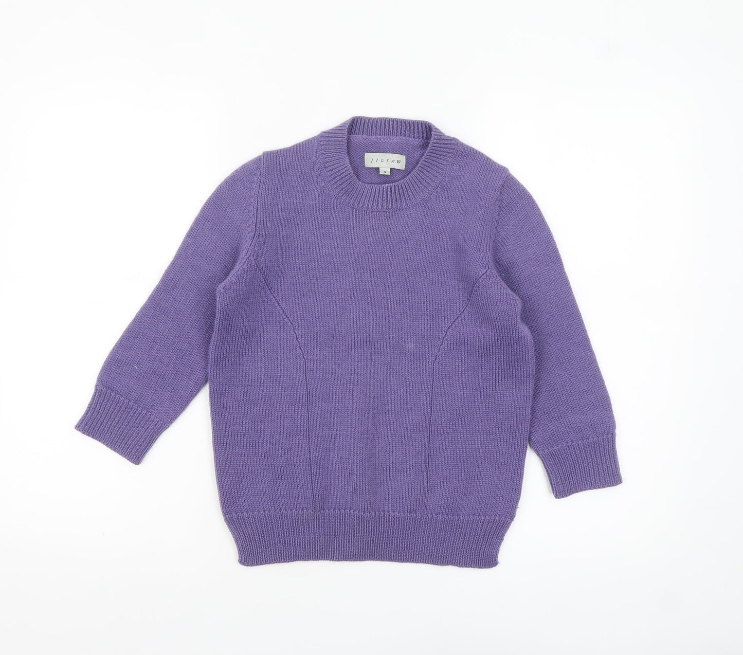 Jigsaw Women’s Purple Wool Crew Neck Jumper Size S