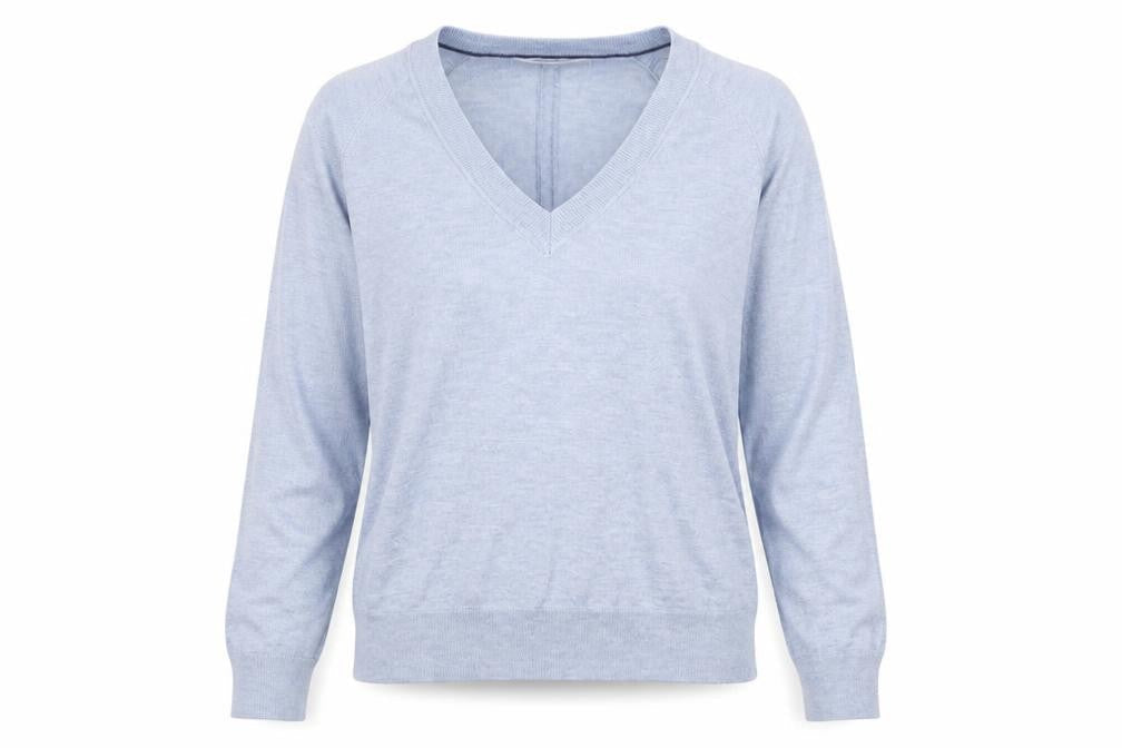 Next Women’s Blue V-Neck Knit Jumper Size 10 Pullover