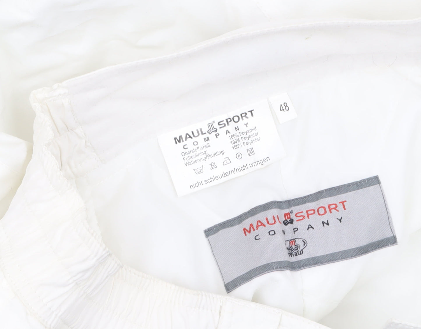 Maul Sport Company Women’s White Waterproof Insulated Snow Pants Size 20