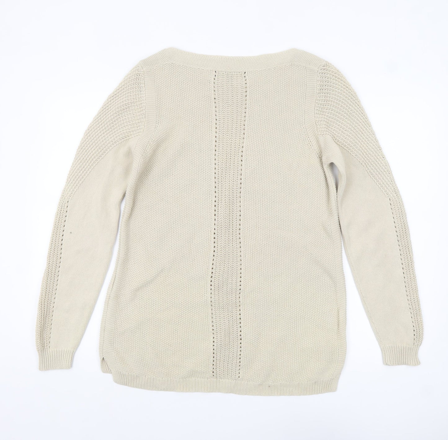 Principles by Ben de Lisi Women’s Beige Cotton Knit Pullover Jumper Size 18