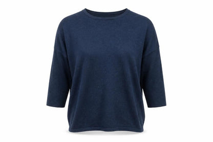 Saint Tropez Women Blue Relaxed Pullover Jumper Size S