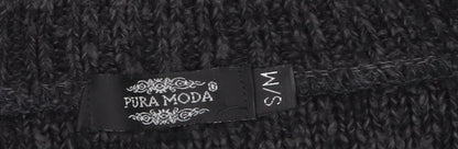 Additional view of Pura Moda women’s black cable-knit jumper, size S
