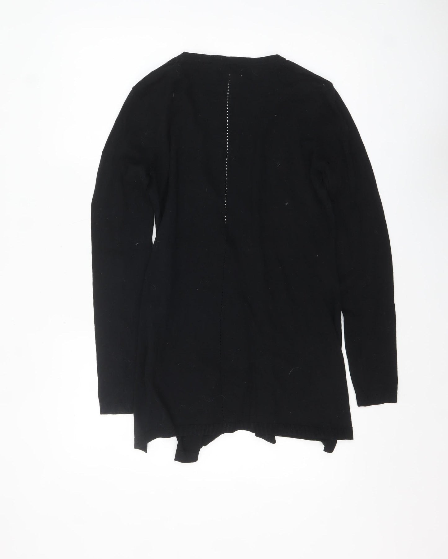Fat Face Women's Black Cotton Long Sleeve Open Cardigan Size 8