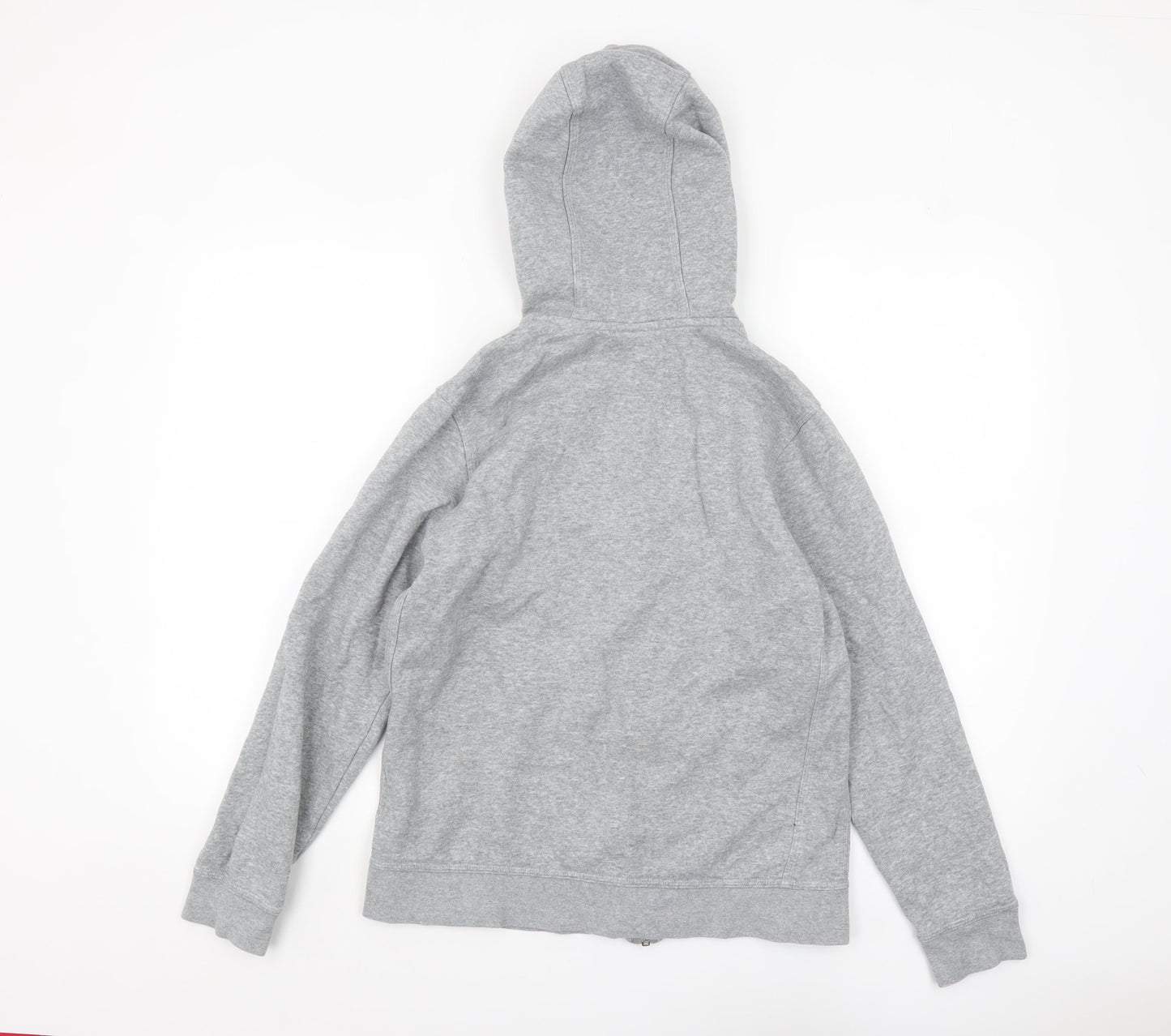 Nike Boys Grey Full Zip Hoodie XL 13-15 Years Cotton Blend Casual