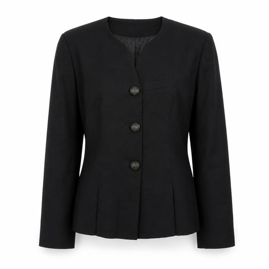 Petite Sophisticate Women's Black Petite Classic Blazer Jacket Size P