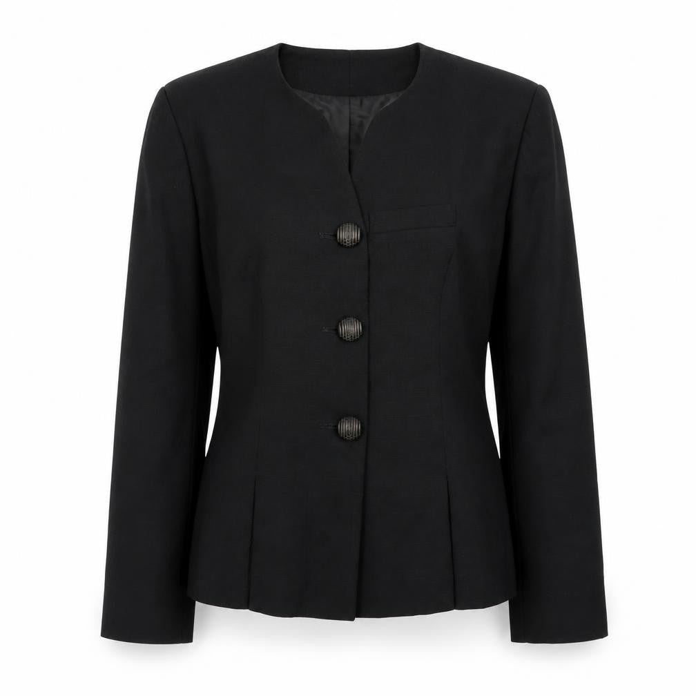 Petite Sophisticate Women's Black Petite Classic Blazer Jacket Size P