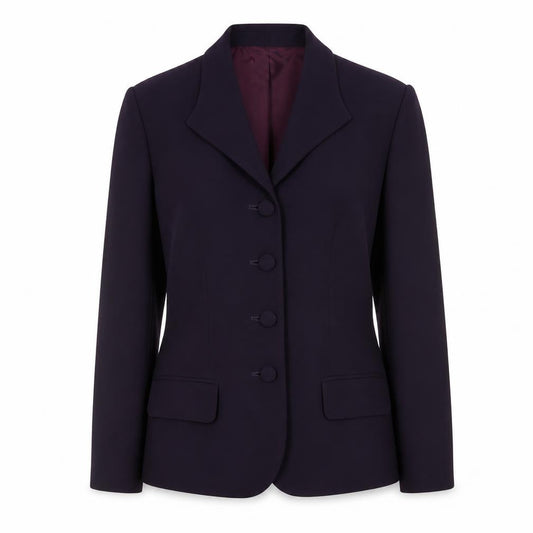 Casual Corner Women's Purple Blazer Size 10 Classic Lined Jacket
