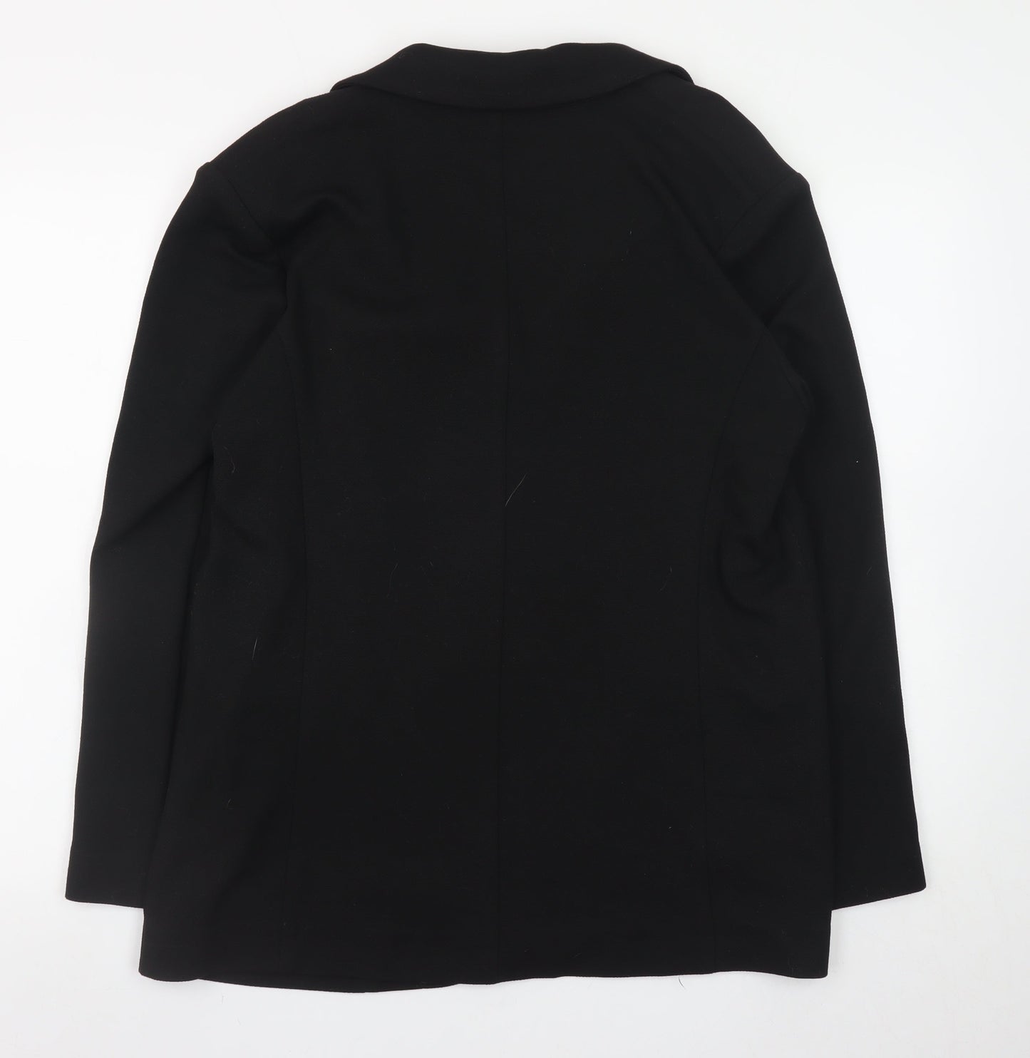 Marks and Spencer Womens Black Size 14 Regular Fit Blazer Jacket