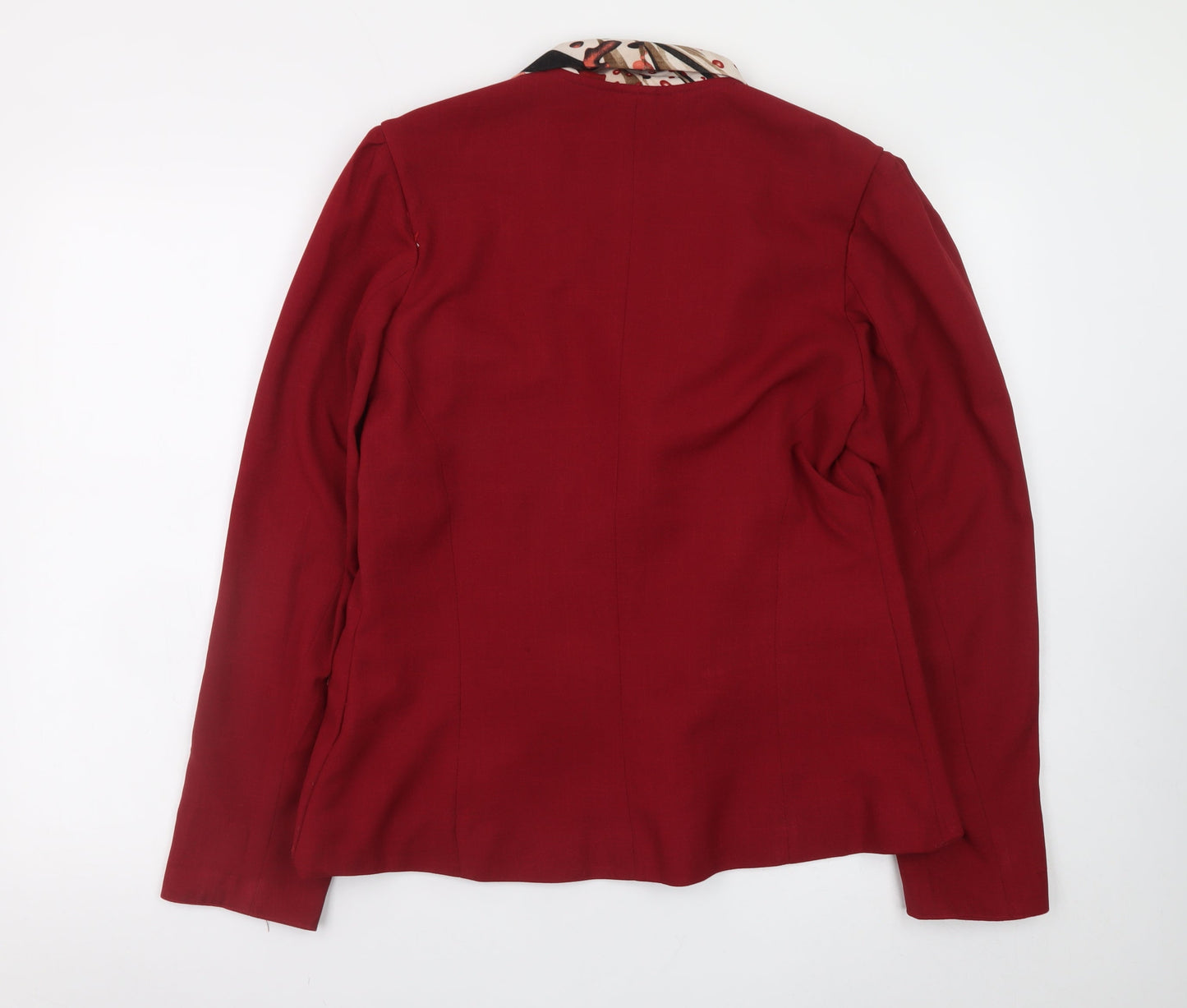 Siny Tex Women's Red Blazer Jacket Size 26 Formal Lined
