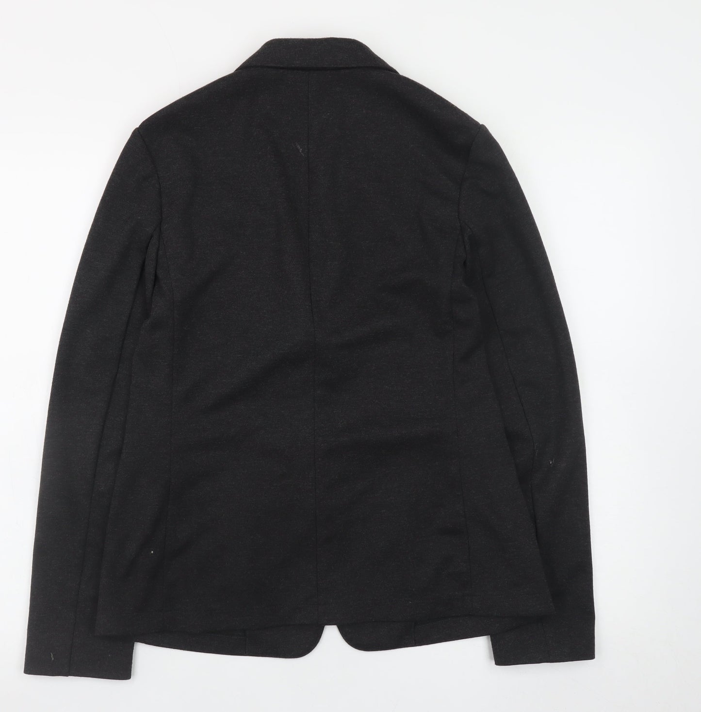 Uniqlo Women's Black L Blazer Jacket Polyester Blend Lined