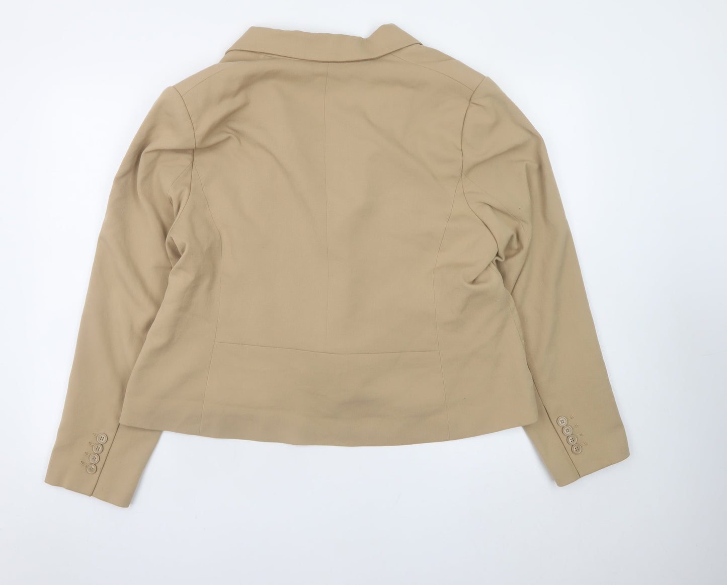 Marks and Spencer Women Beige Size 20 Classic Blazer Jacket