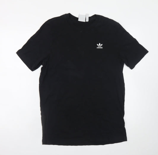 Adidas Men's Black Cotton Short Sleeve Crew Neck T-Shirt M