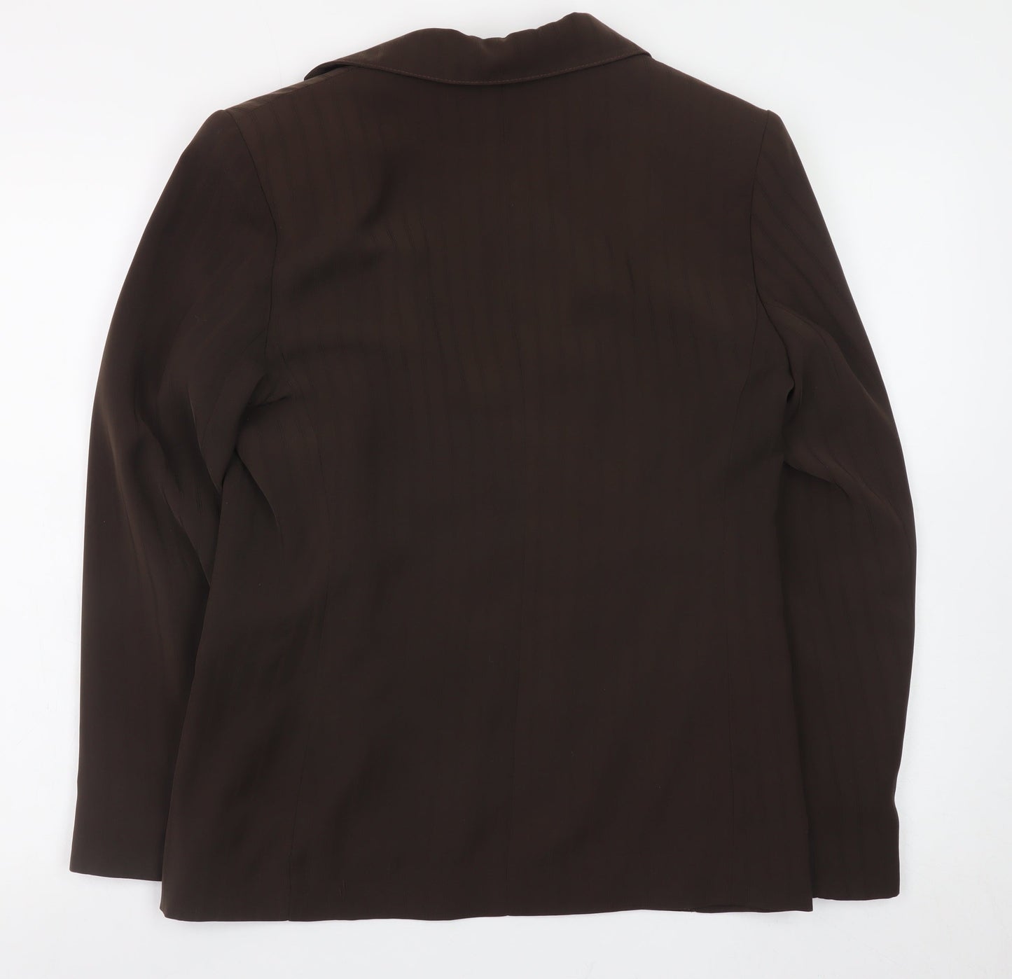 BHS Women Brown Size 10 Regular Fit Lined Polyester Blazer