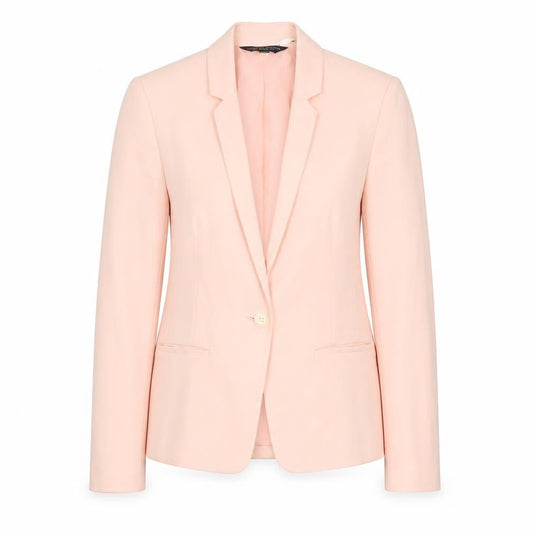 Front view of Dorothy Perkins Women’s Pink Blazer Jacket, size UK 8, Classic Workwear