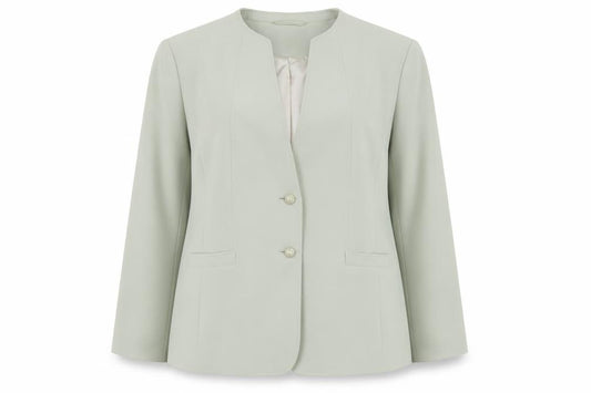 Autonomy Women's Green Size 16 Lined Button Blazer Jacket