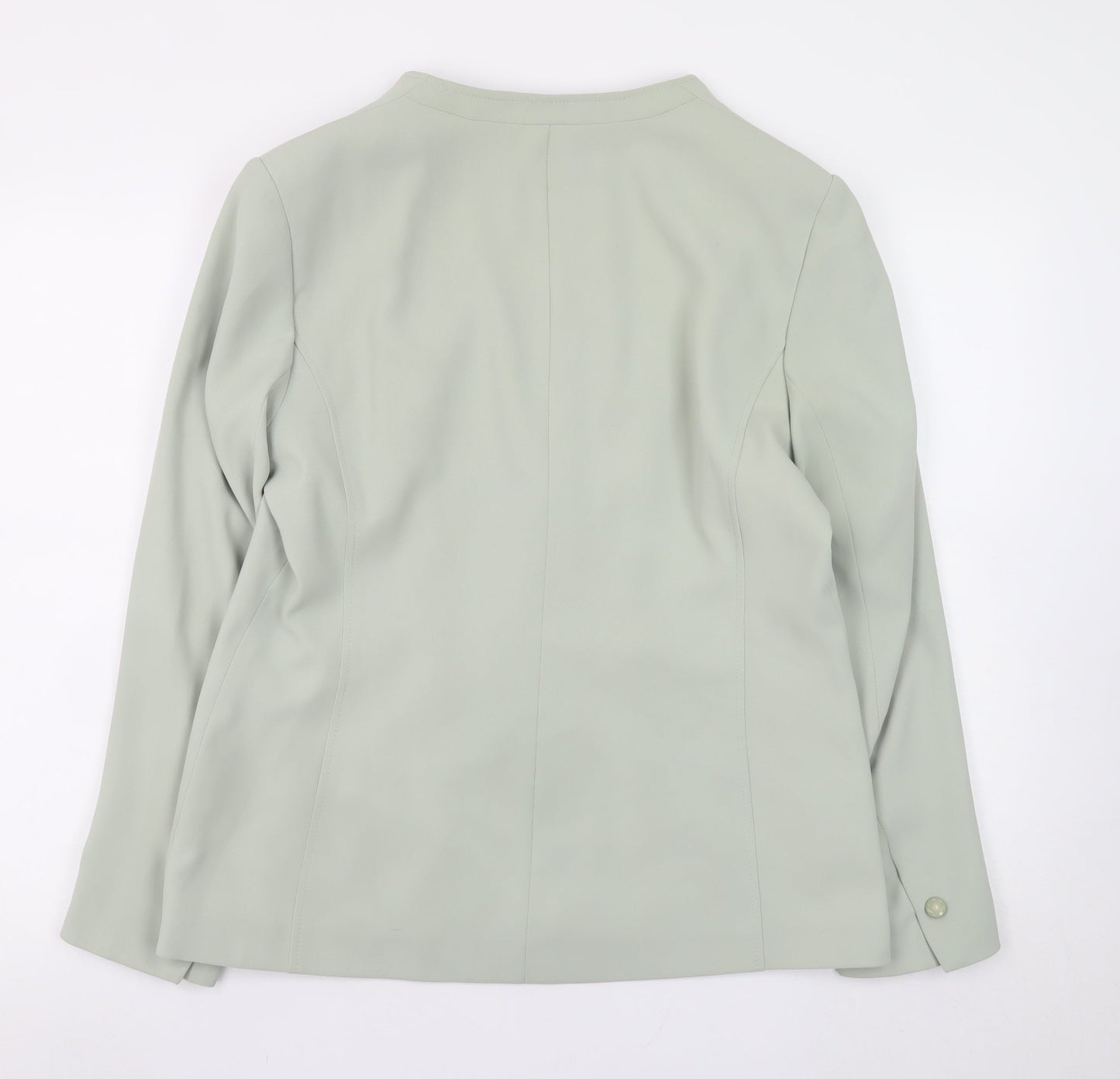 Autonomy Women's Green Size 16 Lined Button Blazer Jacket