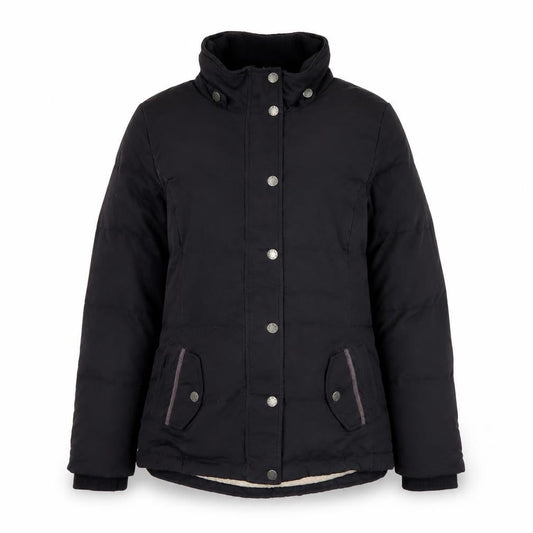 FatFace Women's Black Mid-Length Puffer Jacket Size 10