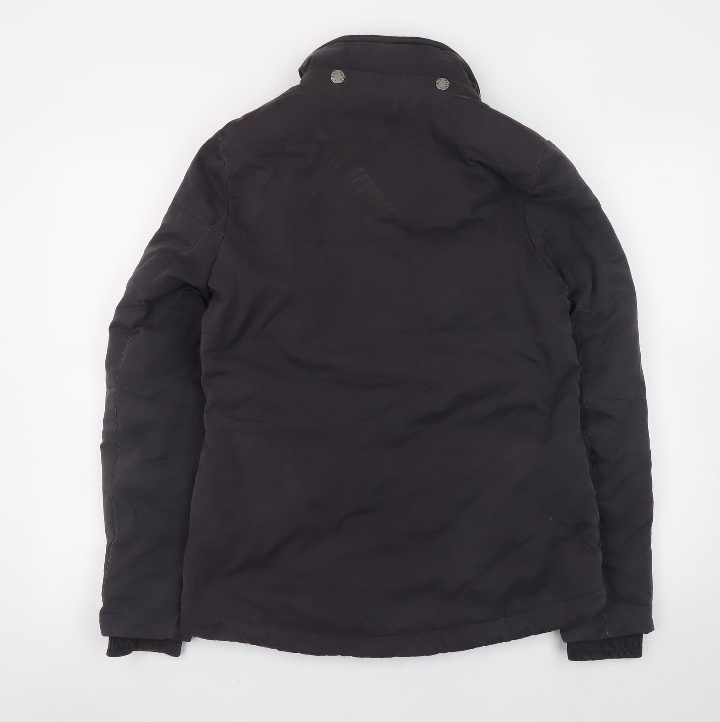 Fat Face Women's Black Mid-Length Puffer Jacket Size 10