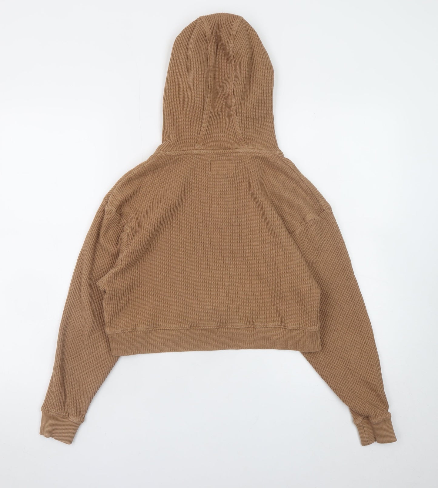 Threadbare Women’s Beige 1/4 Zip Hooded Pullover Hoodie Size 6