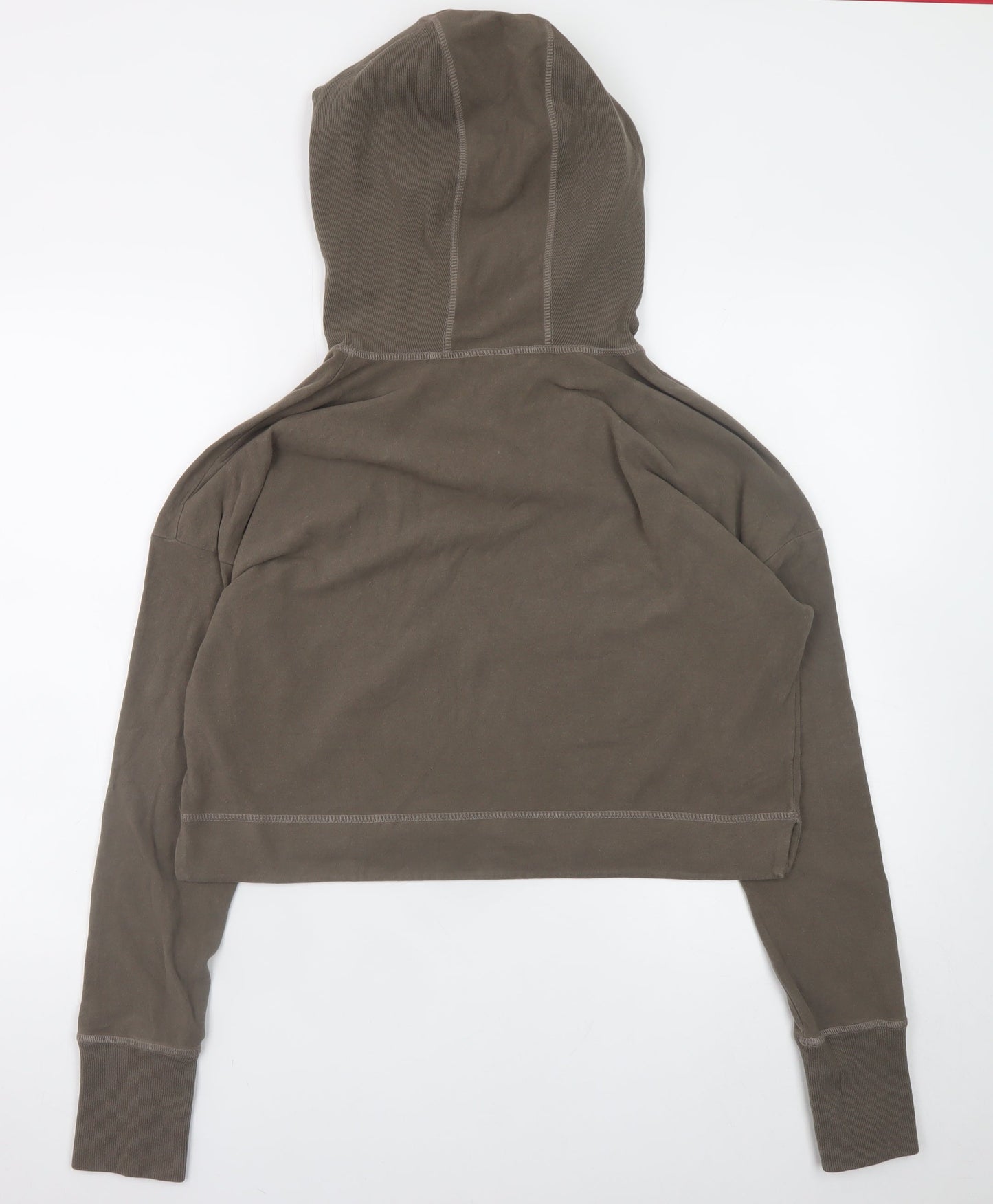 Sweaty Betty Womens Brown Drawstring Hooded Pullover Sweatshirt M