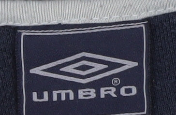 Umbro Men's Blue Regular Fit Polo Shirt Size L