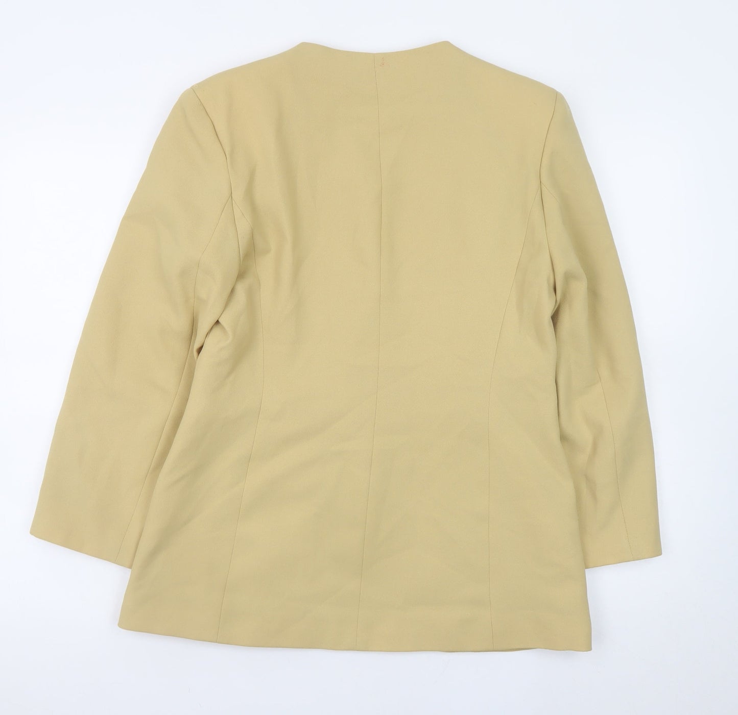 Variations Women's Beige Blazer Size 12 Single Button Lined Jacket