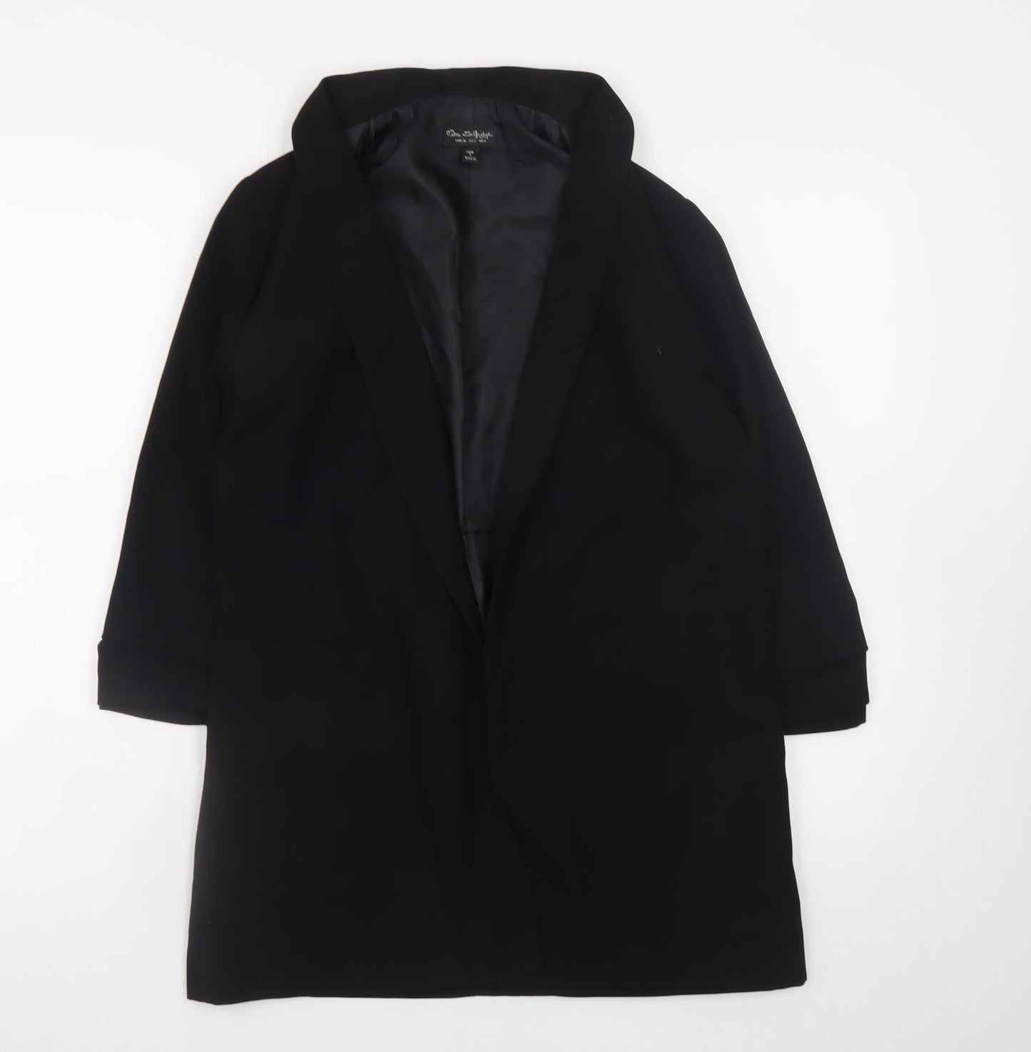Miss Selfridge Womens Black UK 6 Longline Blazer Coat