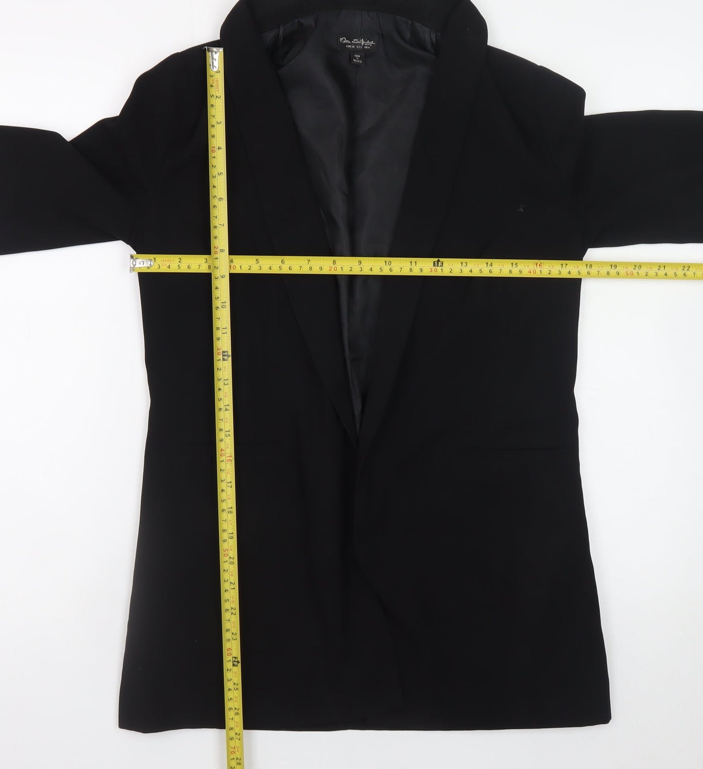 Miss Selfridge Womens Black UK 6 Longline Blazer Coat