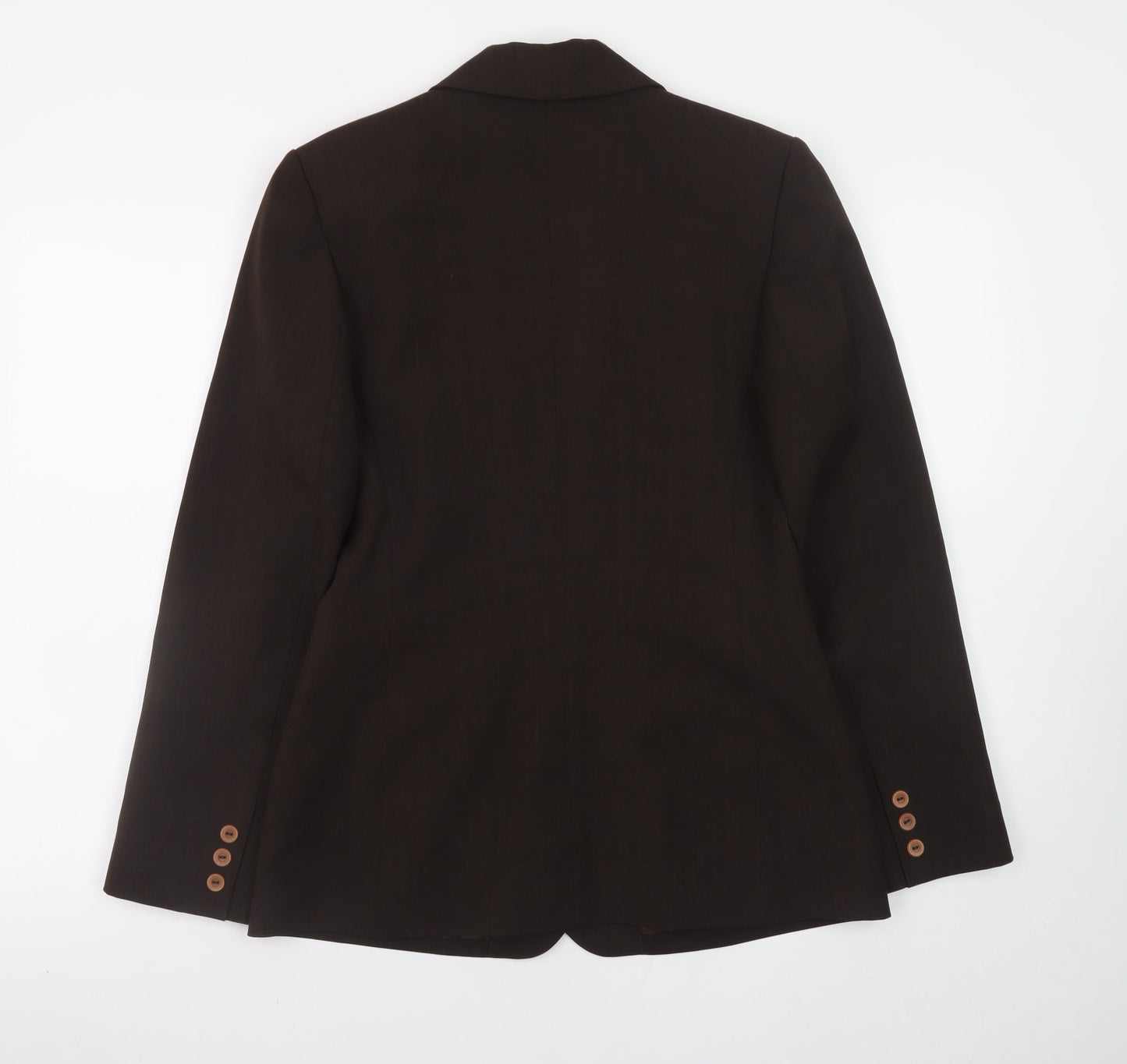 NAF NAF Women’s Brown Polyester Blazer Size 10 Classic Work Jacket