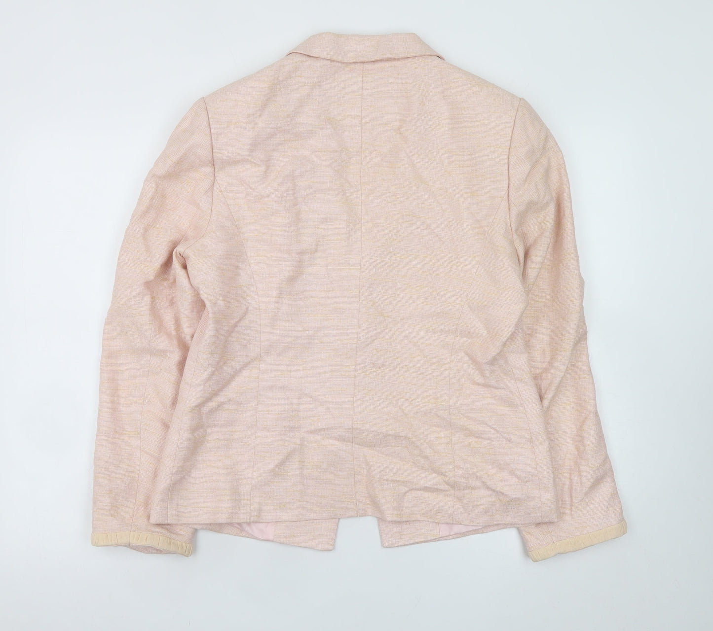 Fenn Wright Manson Women's Pink Silk Blend Blazer UK 16 Classic Style