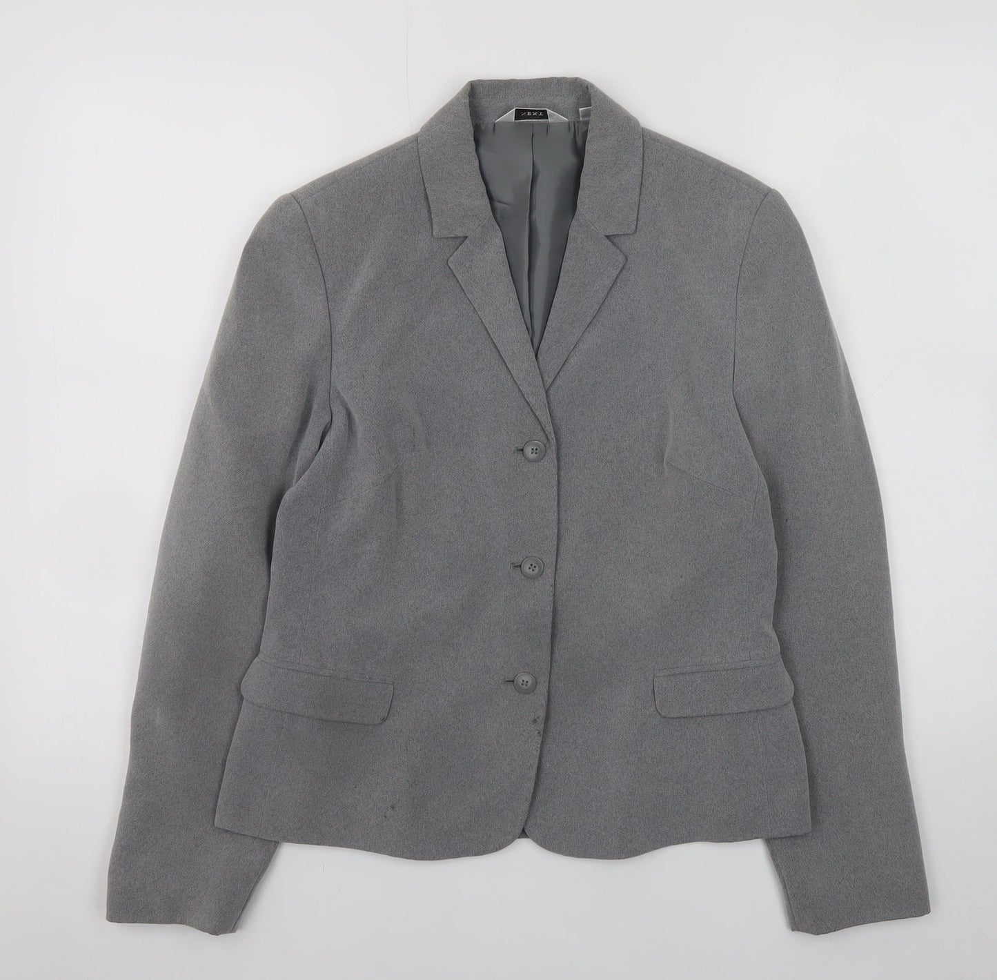 Next Women’s Grey Blazer Jacket UK 10 Classic Workwear Style