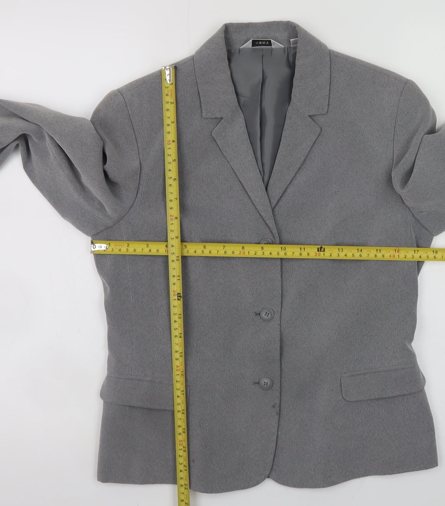 Next Women’s Grey Blazer Jacket UK 10 Classic Workwear Style