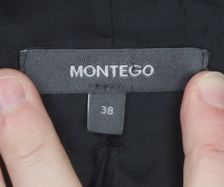 Montego Women’s Black Blazer Jacket Size 10 Regular Fit Workwear
