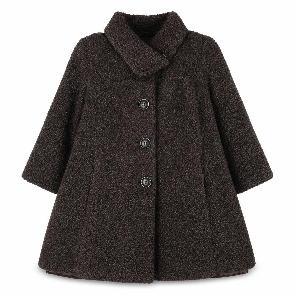 Kaliko Women’s Brown Wool Blend Mid-Length Coat Size 16