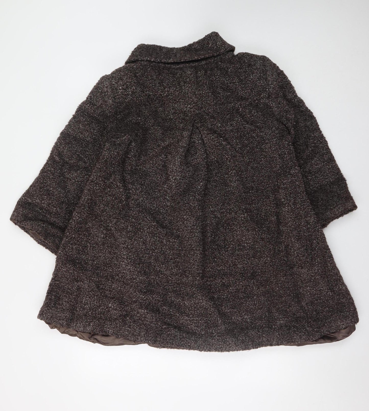 Kaliko Women’s Brown Wool Blend Mid-Length Coat Size 16