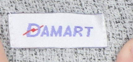 Damart Women Grey Blazer Jacket Size 16 Classic Workwear Style